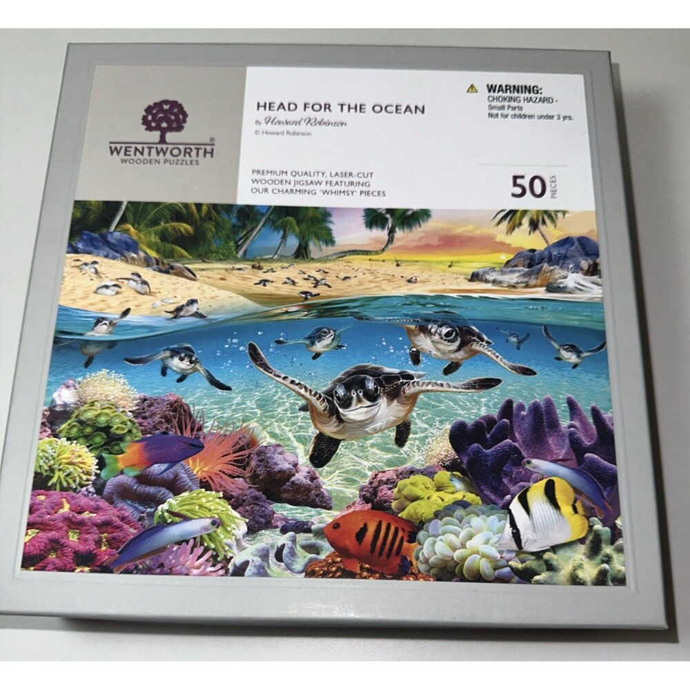 Wentworth Wooden Puzzle Head For The Ocean 50 XL Pieces 1070605 COMPLETE